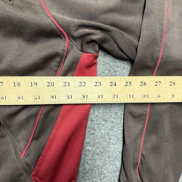 Vintage Nike Air Max 360 Full Zip Track Jacket Mens XL Brown/Crimson Red - Picture 8 of 11